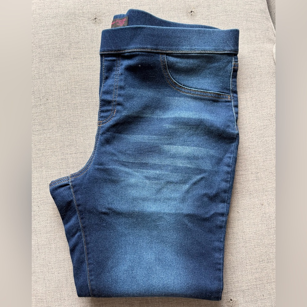 No Boundaries Women's Dark Blue Stretch Jeggings - Picture 2 of 6